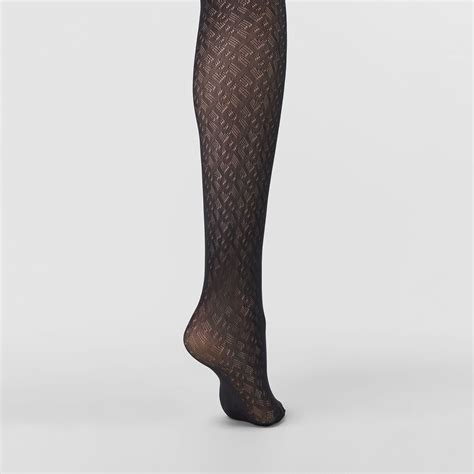 monogram motif tights burberry|Burberry women's socks.